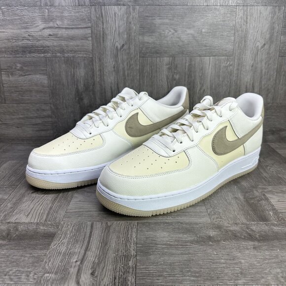 Nike Air Force 1 '07 LV8 Men's size 14 Coconut Sail Khaki Shoes FN5832-101 - Picture 3 of 8